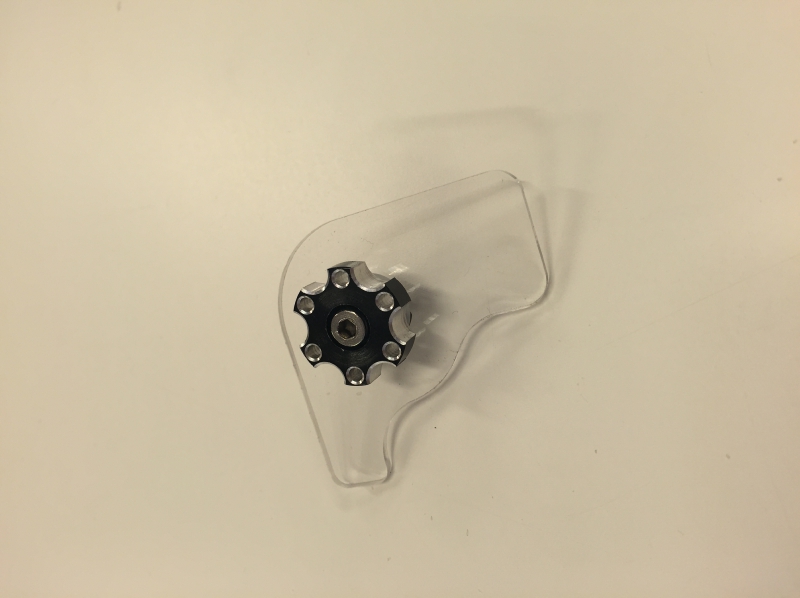 Topplade med møtrik Alu Gashåndtag